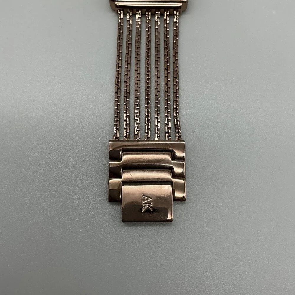 Anne Klein 753H/2 Womens Watch 29mm Rose Gold Diamond New Battery 7.25